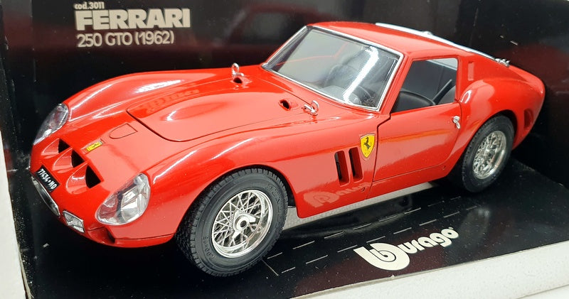 Burago 1/18 Scale Diecast 3011 - 1962 Ferrari 250 GTO - Red
