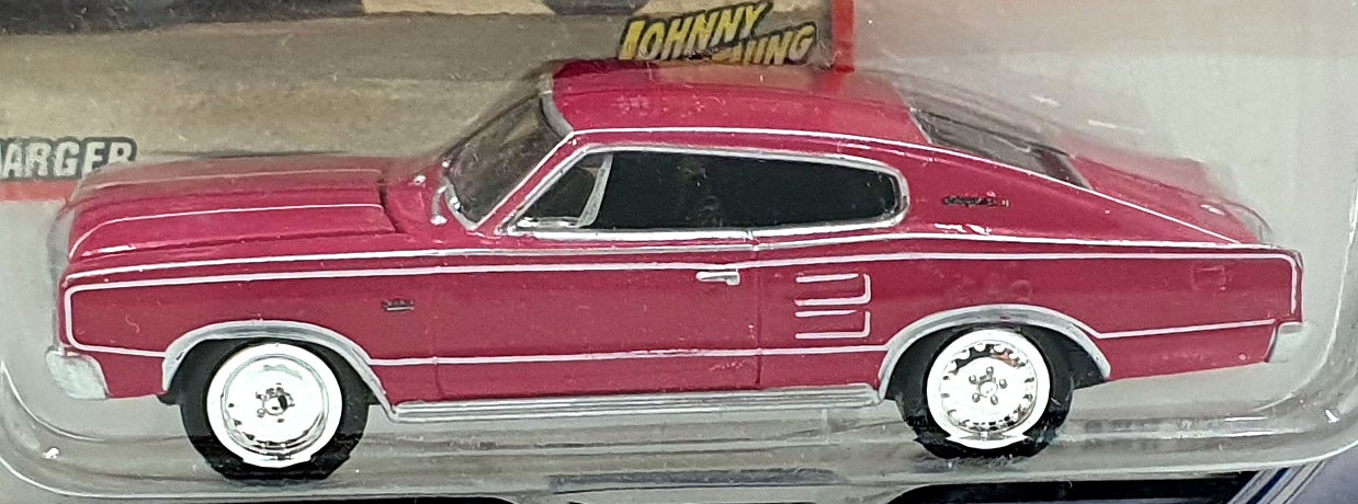 Johnny Lightning 1/64 Scale JL 239-02 - 1966 Dodge Charger - Pink
