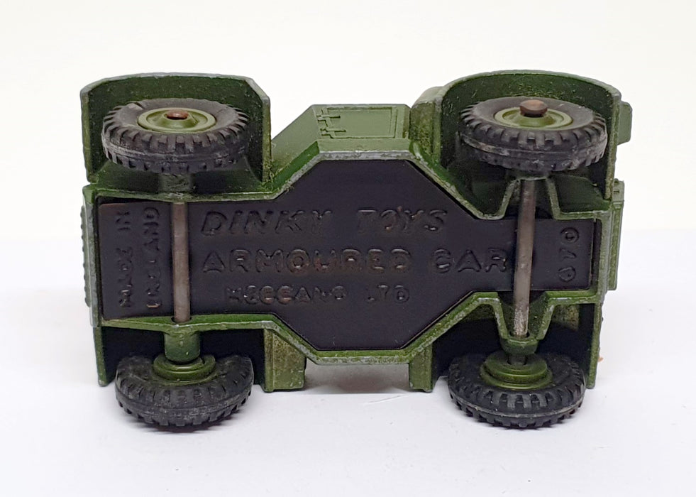 Dinky Toys 7.5cm Long Original Diecast 670 - Armoured Car - Green