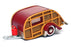Brooklin 1/43 Scale BRK65 - 1947 Wesley Slumbercoach Woody Trailer - Maroon