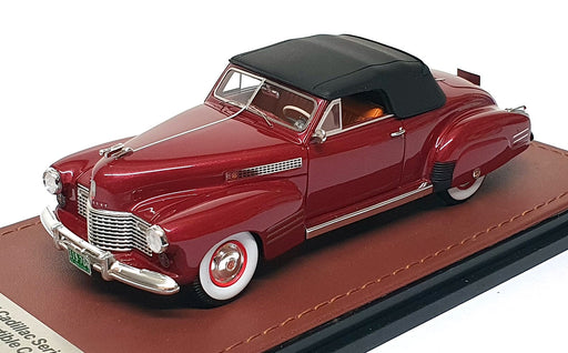 GLM 1/43 Scale GLM119704 - 1941 Cadillac S62 Convertible Coupe - Met. Red