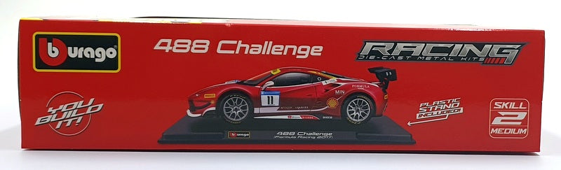 Burago 1/24 Scale Metal Kit 18-26582 Ferrari 488 Challenge (Formula Racing 2017)