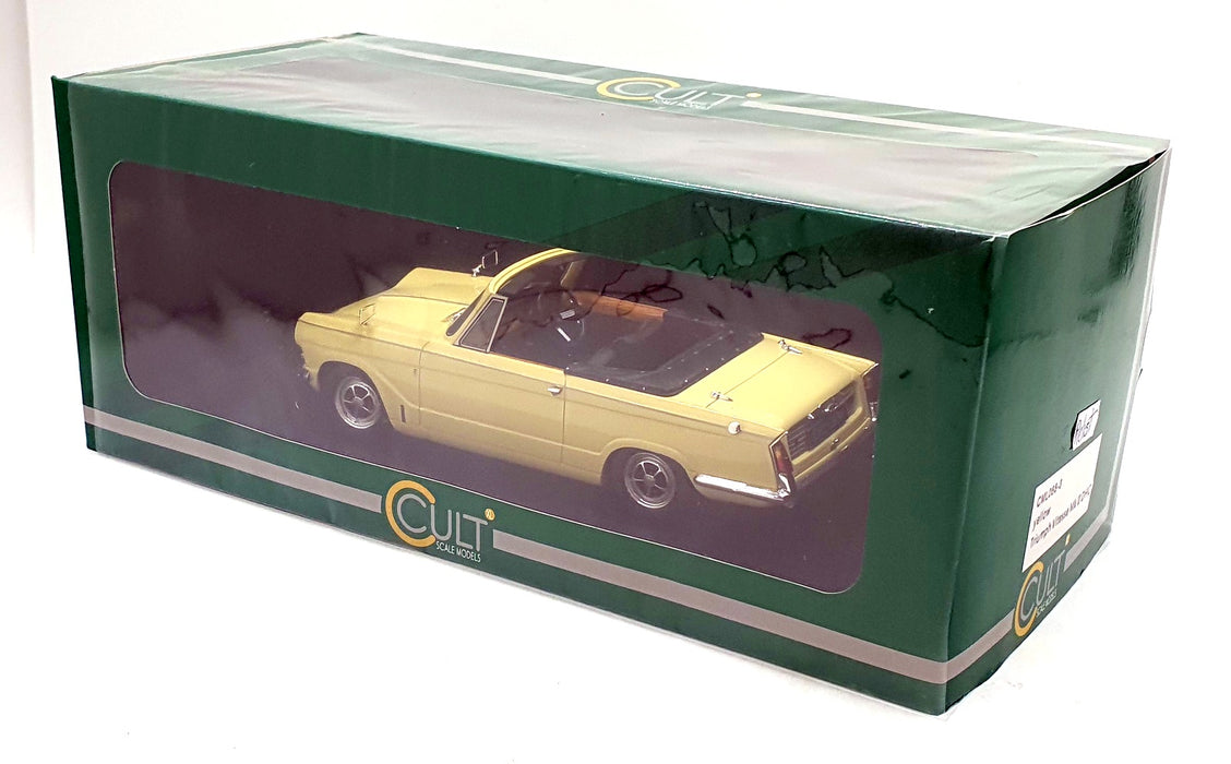 Cult Models 1/18 Scale CML068-3 - Triumph Vitesse MkII DHC - Yellow