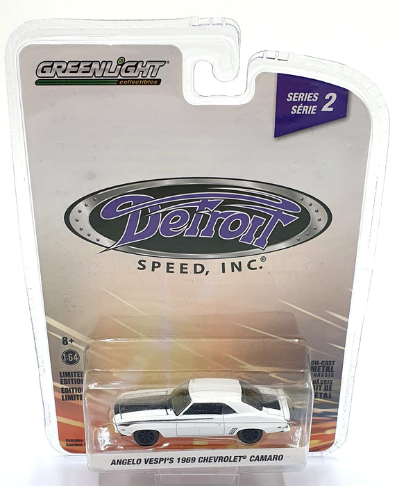Greenlight 1/64 Scale 39070-A - 1969 Chevrolet Camaro Angelo Vespi's - White