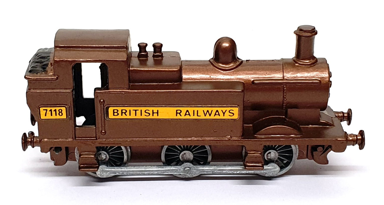Budgie Appx 12cm Long Diecast 224 - Railway Engine Train BR 7118 - Brown