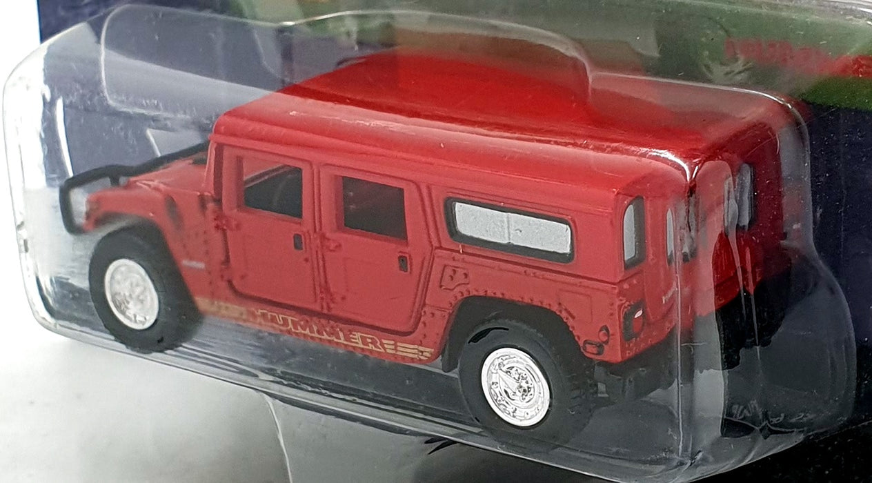 Johnny Lighting 1/64 Scale 432-10 - Hummer Civilian 4-Door Wagon - Red