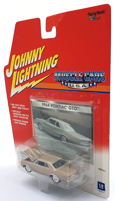 Johnny Lightning 1/64 Scale 204-04 - Muscle Cars 1964 Pontiac GTO - Gold