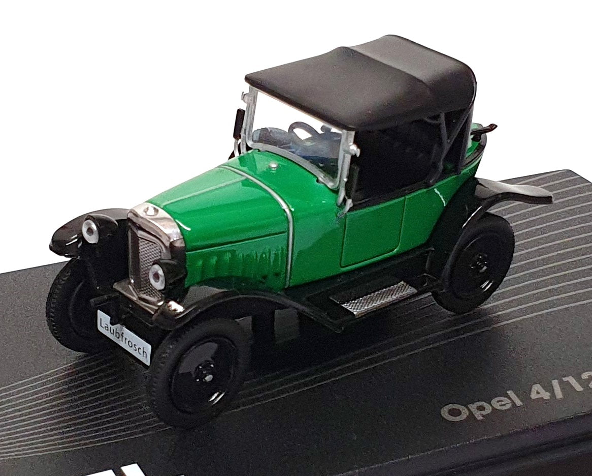 Altaya 1/43 Scale Diecast 71025A - 1924-26 Opel 4/12 PS Laubfrosch - Green