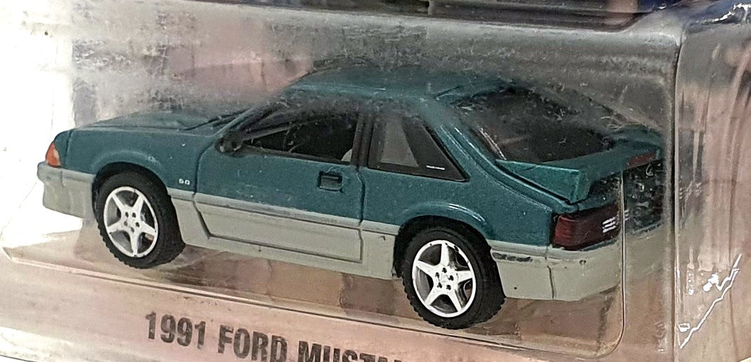 Greenlight 1/64 Scale 44910-C - 1991 Ford Mustang GT - Green