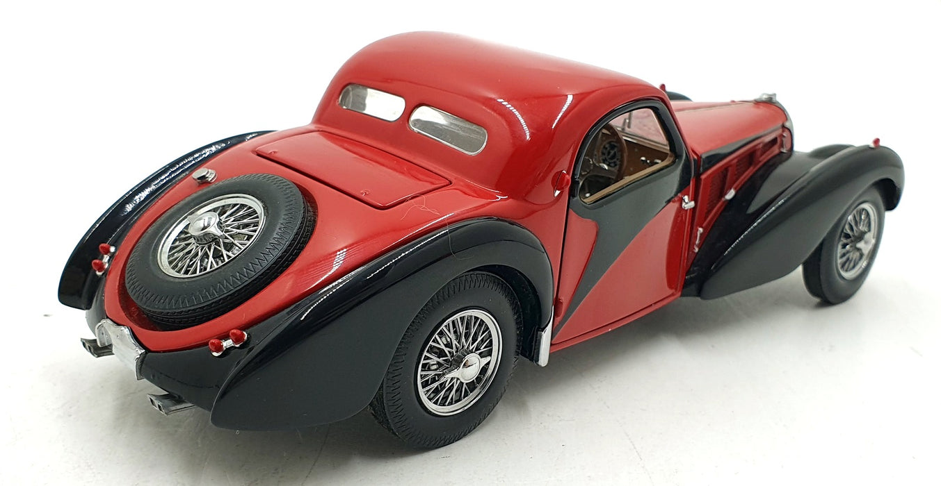 Franklin Mint 1/24 Scale Diecast FMC20 - 1936 Bugatti Type 57SC - Red/Black