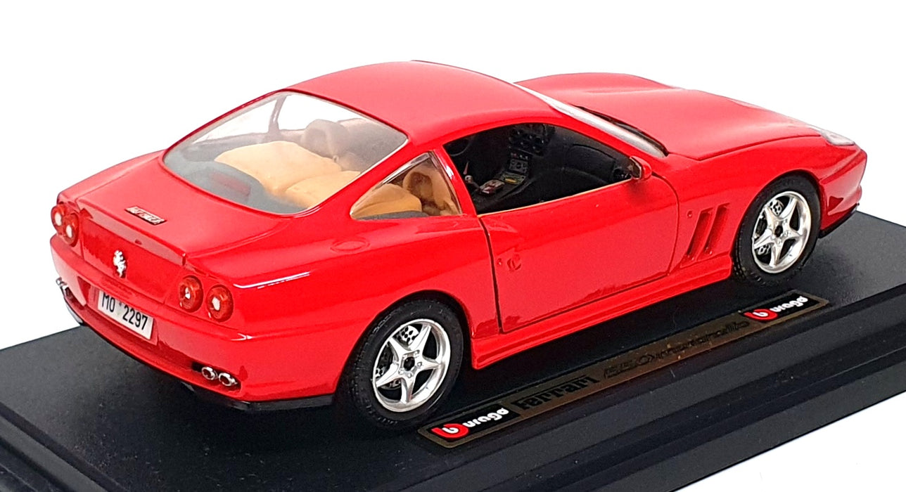 Burago 1/24 Scale Diecast 1564 - 1996 Ferrari 550 Maranello - Red