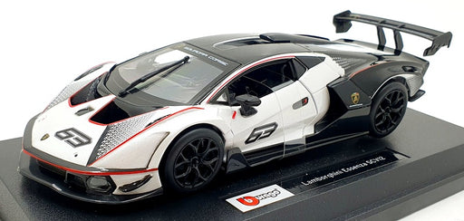 Burago 1/24 Scale 18-28023 - Lamborghini Essenza SCV12 - White/Black