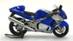 LCD Models 1/12 Scale LCD-MO4-BU - Suzuki GSX 1300R Motorbike - Blue