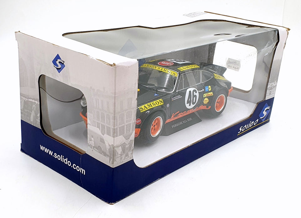 Solido 1/18 Scale Diecast S1801110 - Porsche 911 RSR - #46 24H SPA 1973 - Black