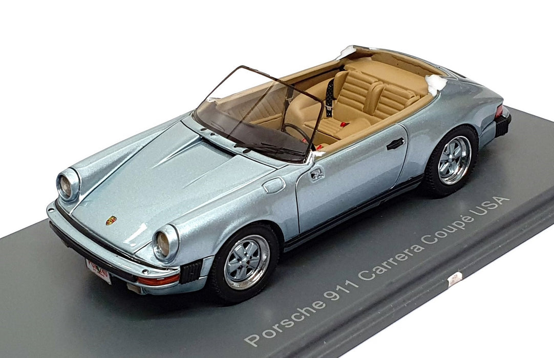 Neo 1/43 Scale NEO43240 - Porsche 911 Carrera Coupe USA - Met. Lt. Blue