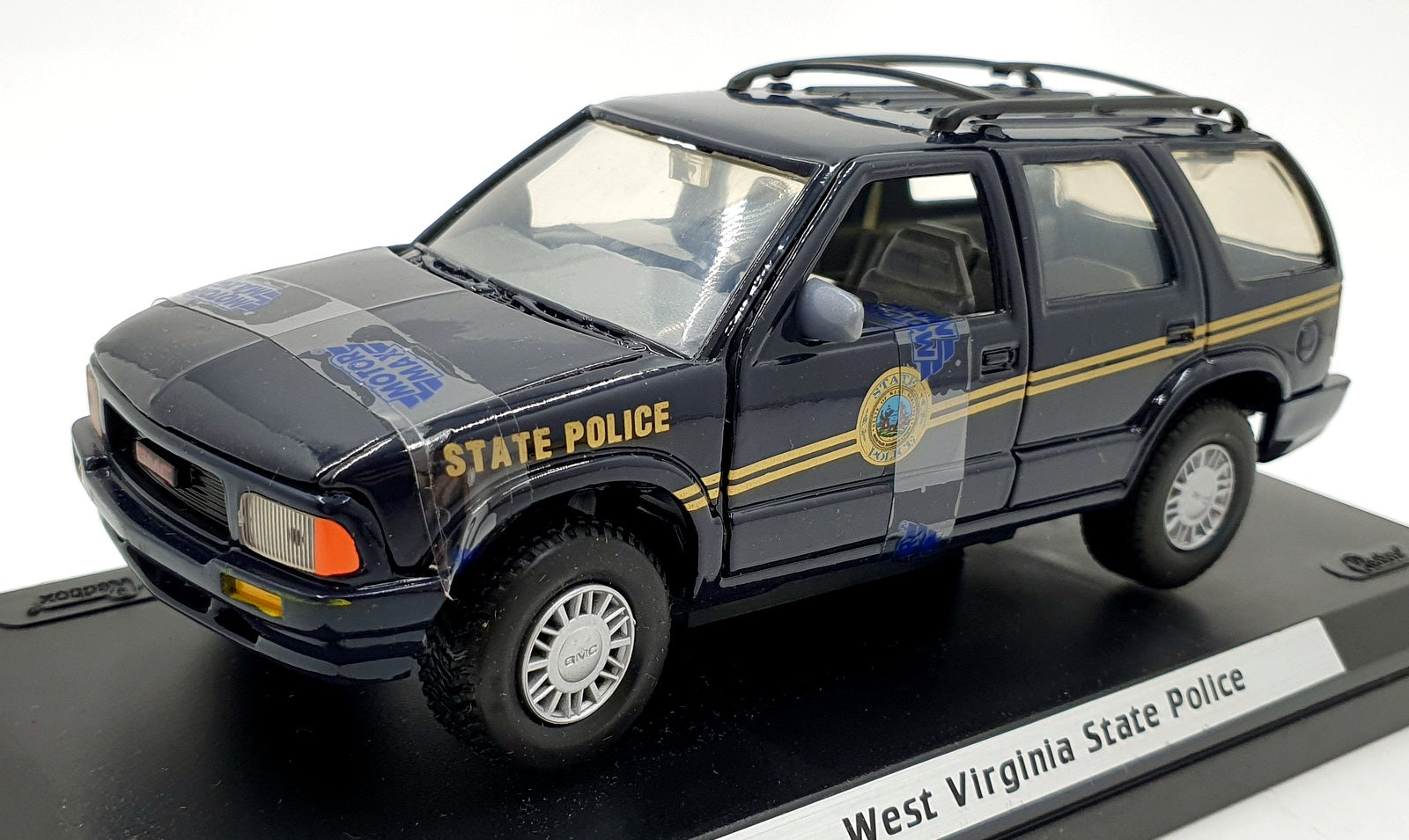 Motor Max 1/24 Scale 76400 - GMC Truck West Virginia State Police - Blue/Gold