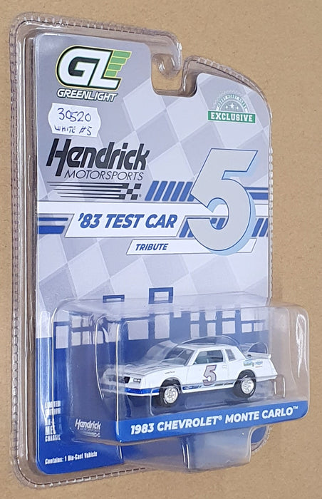 Greenlight 1/64 Scale 30520 - 1983 Chevrolet Monte Carlo #5 - White