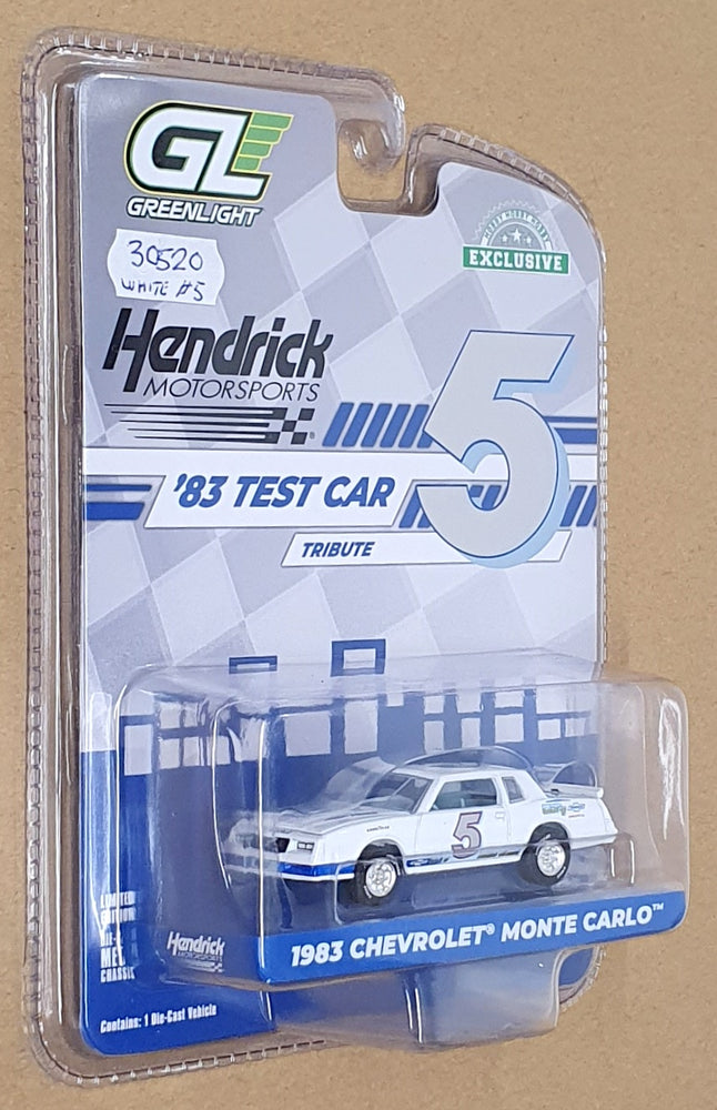 Greenlight 1/64 Scale 30520 - 1983 Chevrolet Monte Carlo #5 - White