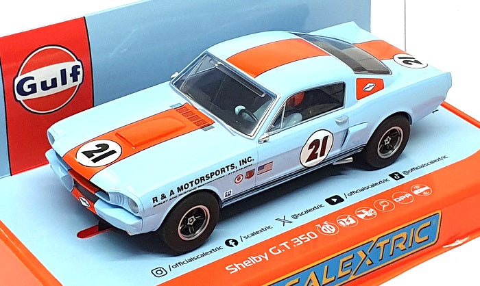 Scalextric 1/32 Scale Slot Car C4570 - Shelby GT350 Gulf Edition #21