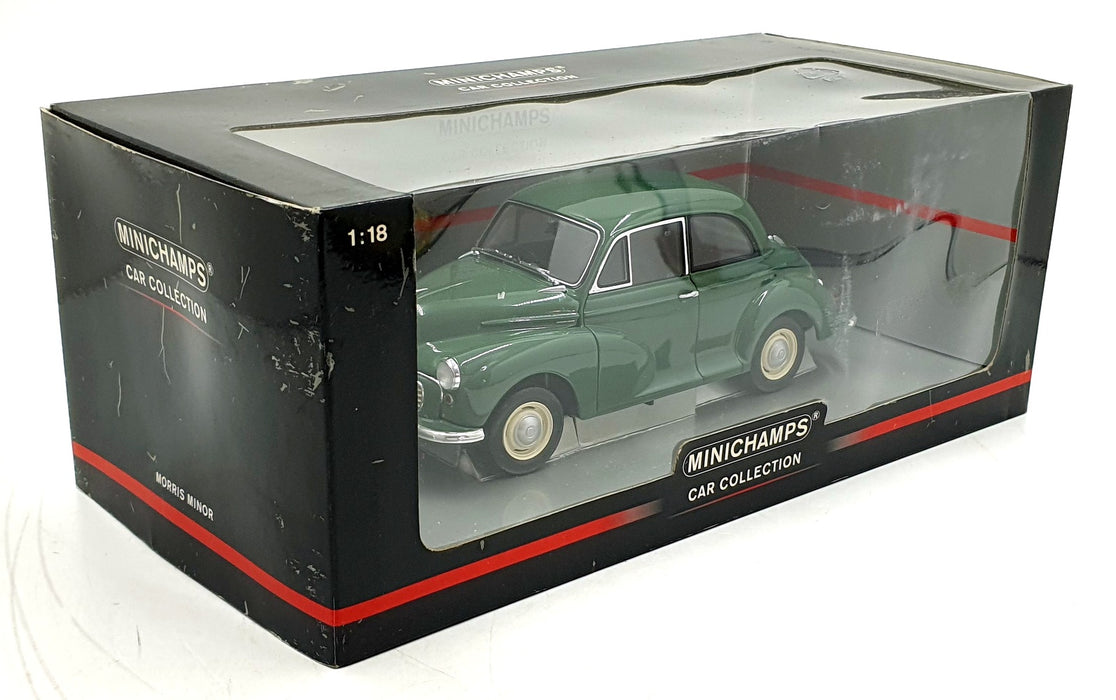 Minichamps 1/18 Scale Diecast 150 137000 - Morris Minor Saloon Green