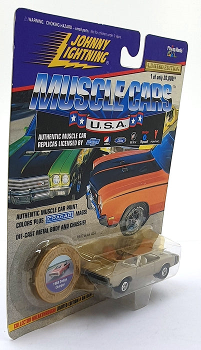 Johnny Lightning 1/64 Scale 202-01 Muscle Cars USA 1968 Dodge Charger Gold