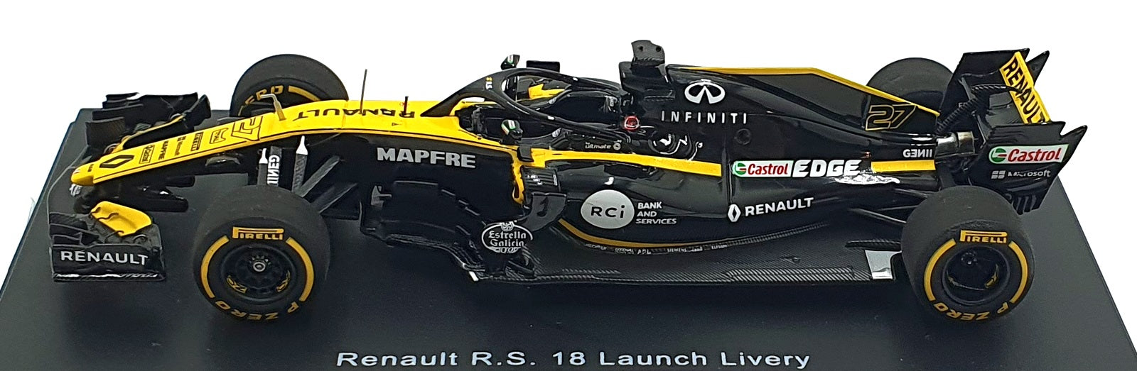 Spark 1/43 Scale 7711940354 - Renault R.S 18 Launch Livery F1 #27 2018