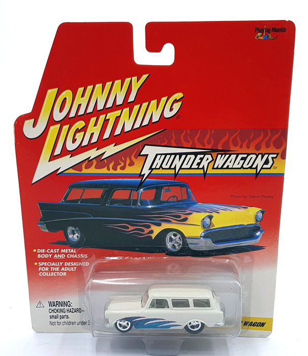Johnny Lightning 1/64 Scale 457-01 Thunder Wagon Custom Rambler Wagon - White