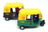 Min Toy Appx 11cm Long Pull Back & Go MT-01 - 2x Tuk Tuk Indian Taxi