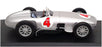 Ixo 1/43 Scale 26424B - Mercedes Benz W196 Race Car #4 - Silver