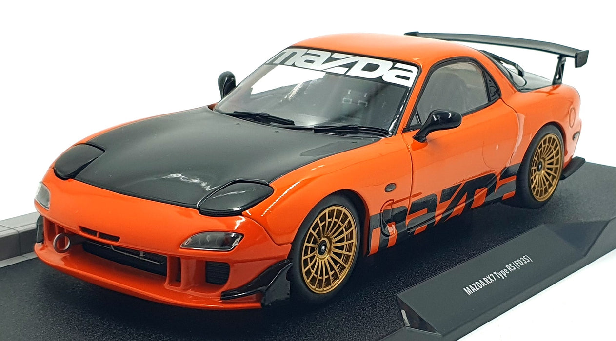 Solido 1/18 Scale S1810604 - 1994 Mazda RX7 FD RS Orange Streetfighter