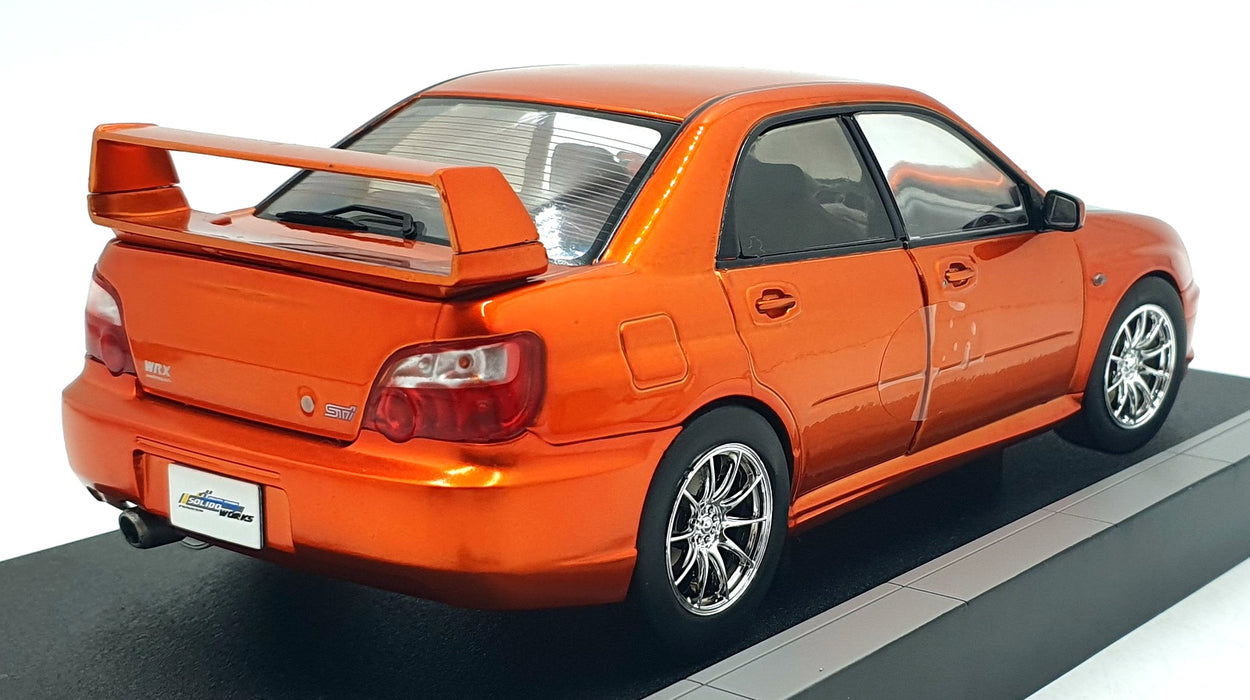 Solido 1/18 Scale S1812304 - 2003 Subaru Imprezza WRX STI - Met. Orange