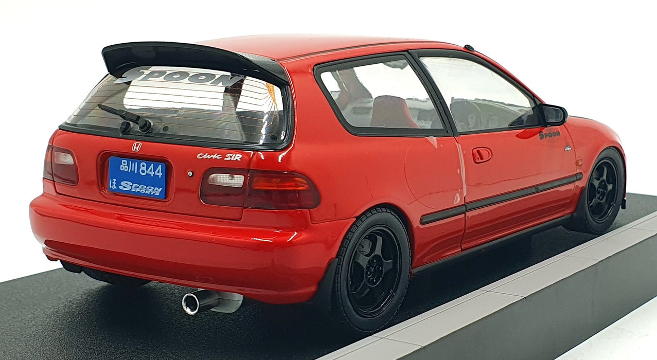 Solido 1/18 Scale S1810403 - 1991 Honda Civic (EG6) Spoon Version - Red