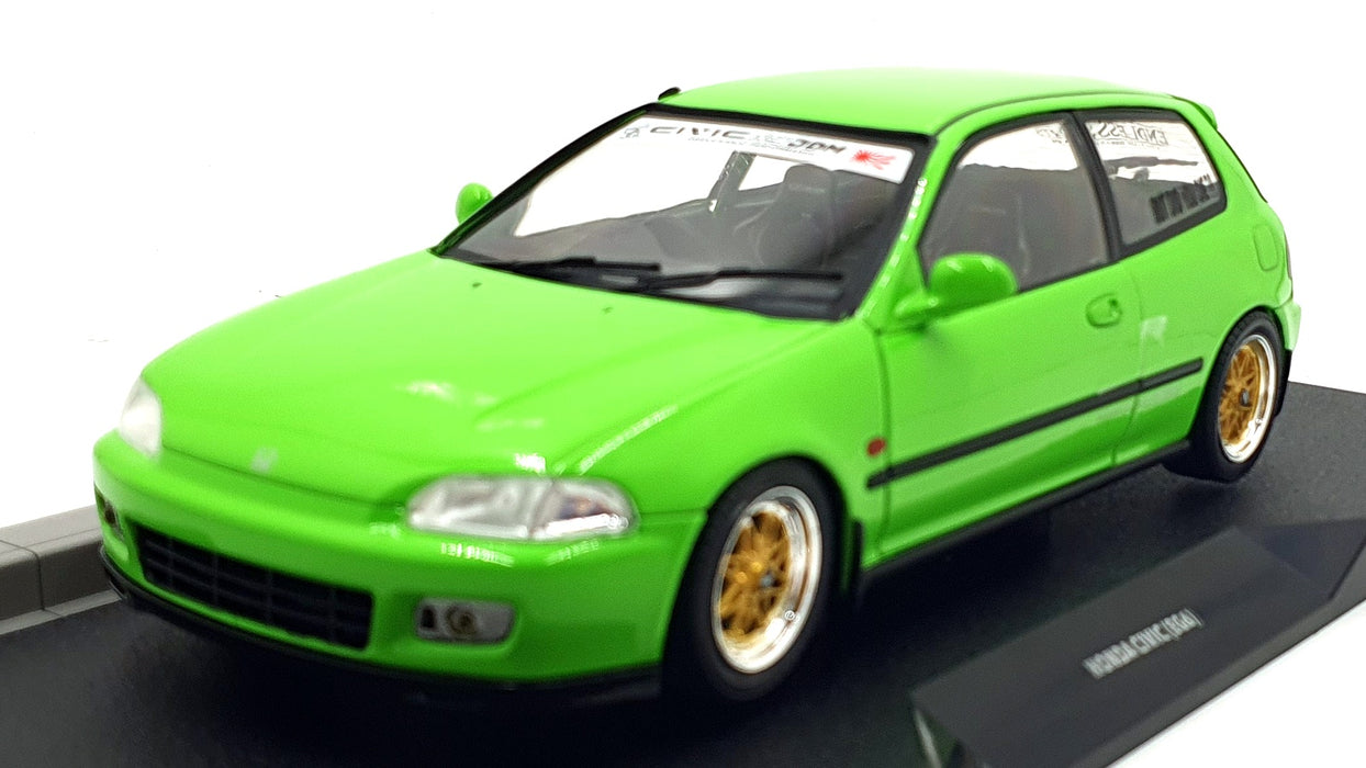 Solido 1/18 Scale S1810408 - 1991 Honda Civic (EG6) - Neon Green