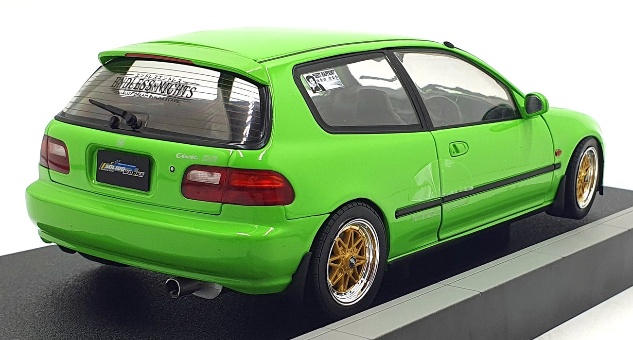 Solido 1/18 Scale S1810408 - 1991 Honda Civic (EG6) - Neon Green