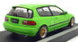 Solido 1/18 Scale S1810408 - 1991 Honda Civic (EG6) - Neon Green