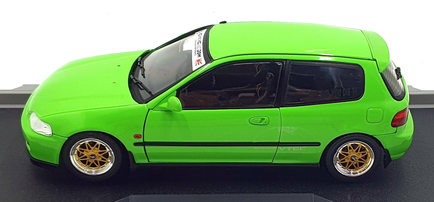 Solido 1/18 Scale S1810408 - 1991 Honda Civic (EG6) - Neon Green