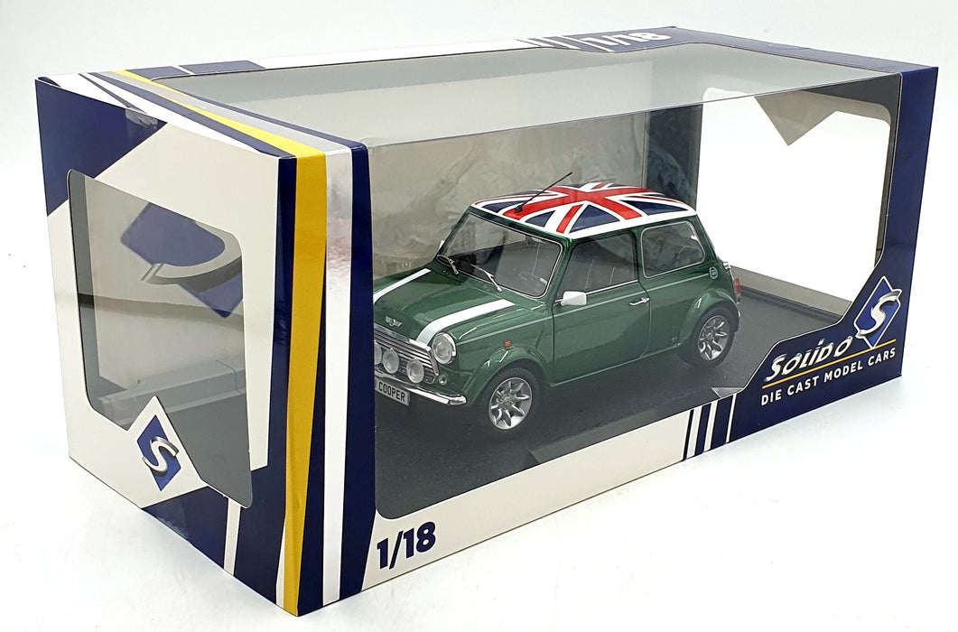 Solido 1/18 Scale S1800612 - 1997 Mini Cooper Sport - Racing Green