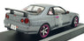Solido 1/18 Scale S1804310 - 1999 Nissan Skyline GT-R (R34) Met. Silver/Purple