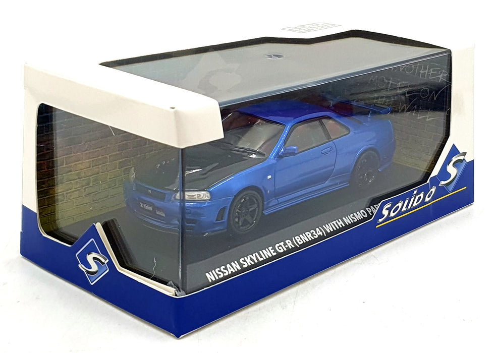 Solido 1/43 Scale S4318202 - 2005 Nissan Skyline GT-R (BNR34) w Nismo Parts