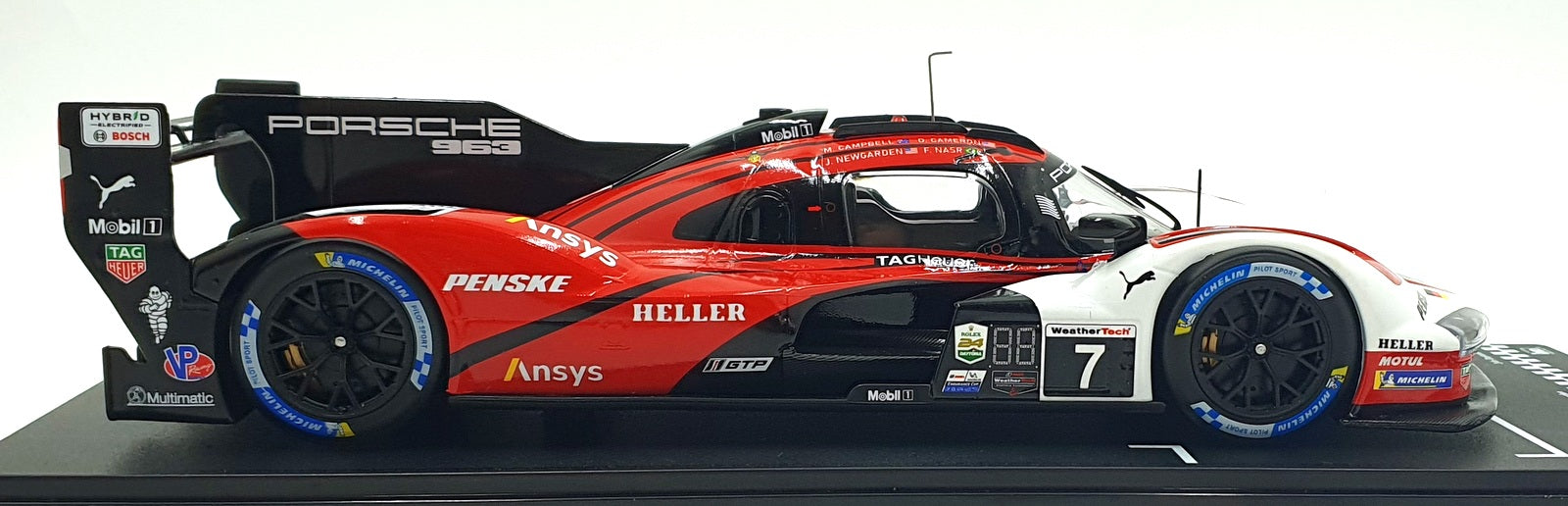 IXO 1/18 Scale LEGT963-DA005 - Porsche 963GTP7 #7 24 HR Daytona 2024