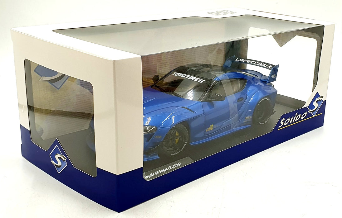 Solido 1/18 Scale S1815503 - 2025 ToyotaGR Supra LBW - Met. Blue