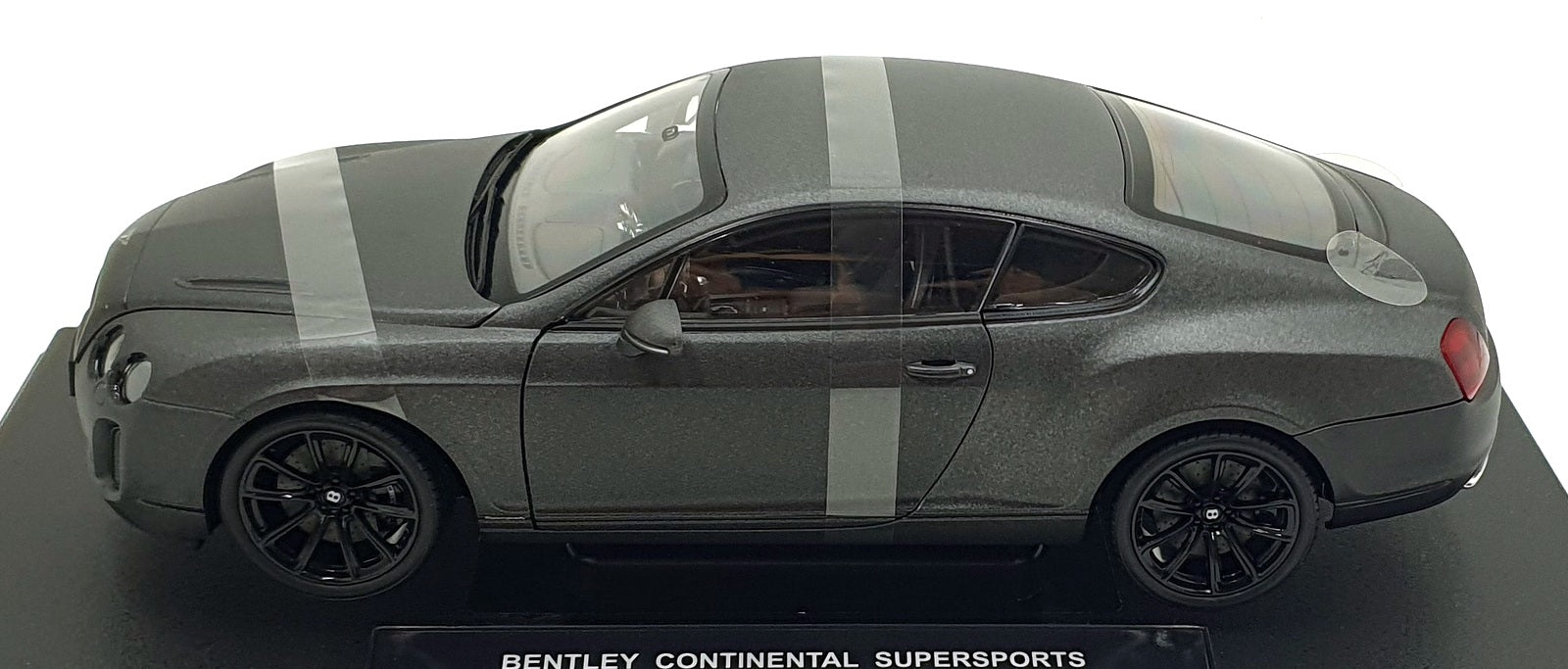 Welly 1/18 Scale Model Car 18038W - Bentley Continental Supersports - Dark Grey