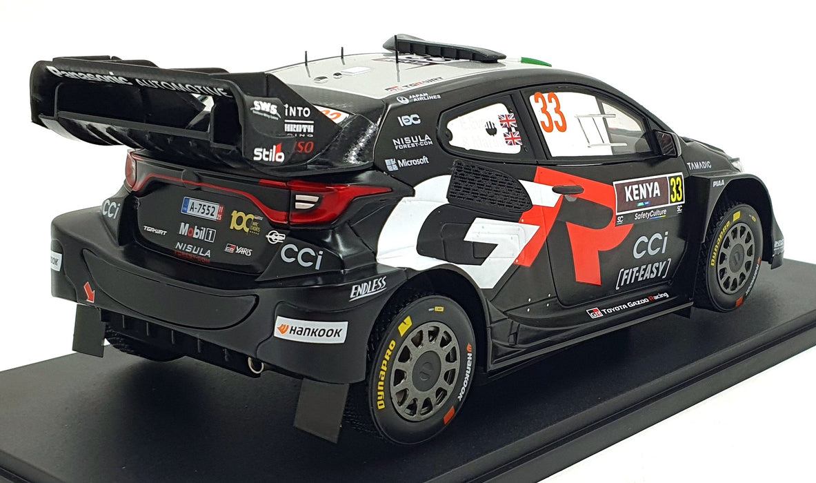 IXO 1/18 Scale 18RMC245.22 - Toyota GR Yaris Rally 1 #33 1st Kenya Rally 2025