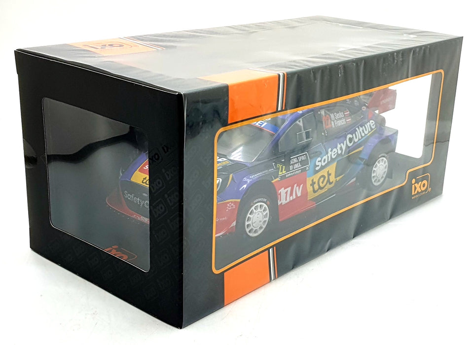 IXO 1/18 Scale 18RMC240.22 - Ford Puma Rally 1 #22 Sweden Rally 2025