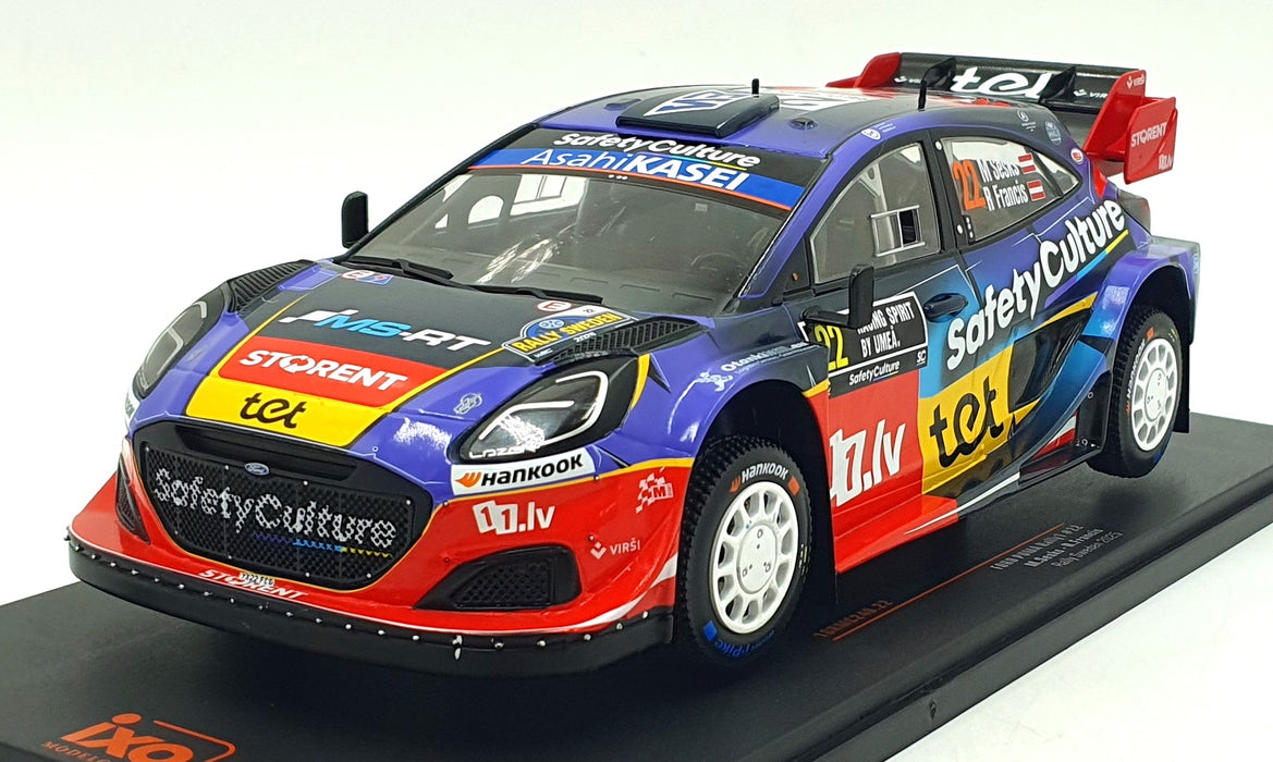 IXO 1/18 Scale 18RMC240.22 - Ford Puma Rally 1 #22 Sweden Rally 2025