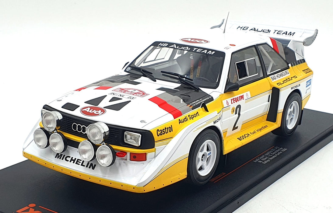 IXO 1/18 Scale 18RMC025A - Audi Sport Quattro S1 #2 Monte Carlo Rally 1986