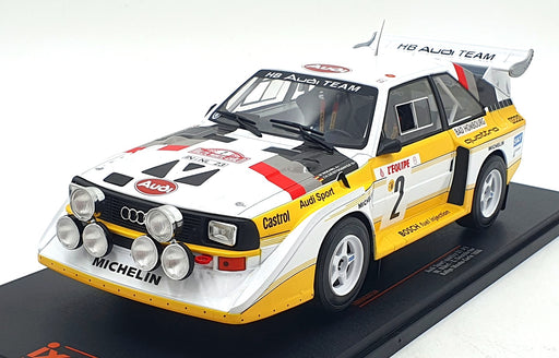IXO 1/18 Scale 18RMC025A - Audi Sport Quattro S1 #2 Monte Carlo Rally 1986