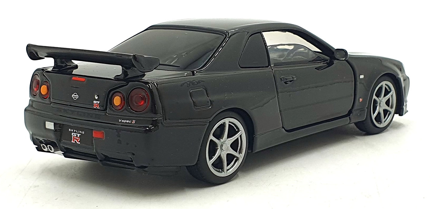 Tayumo 1/32 Pull Back & Go 32115010 - Nissan GT-R34 V-Spec II - Black