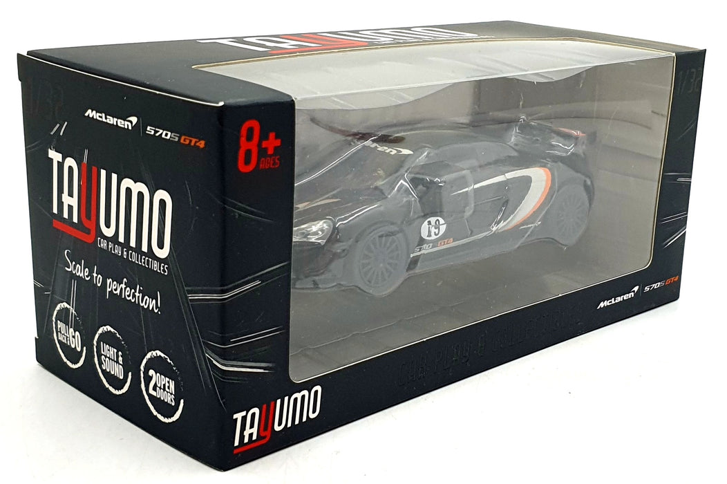 Tayumo 1/32 Pull Back & Go 32130012 - McLaren 570S GT4 LHD - Black