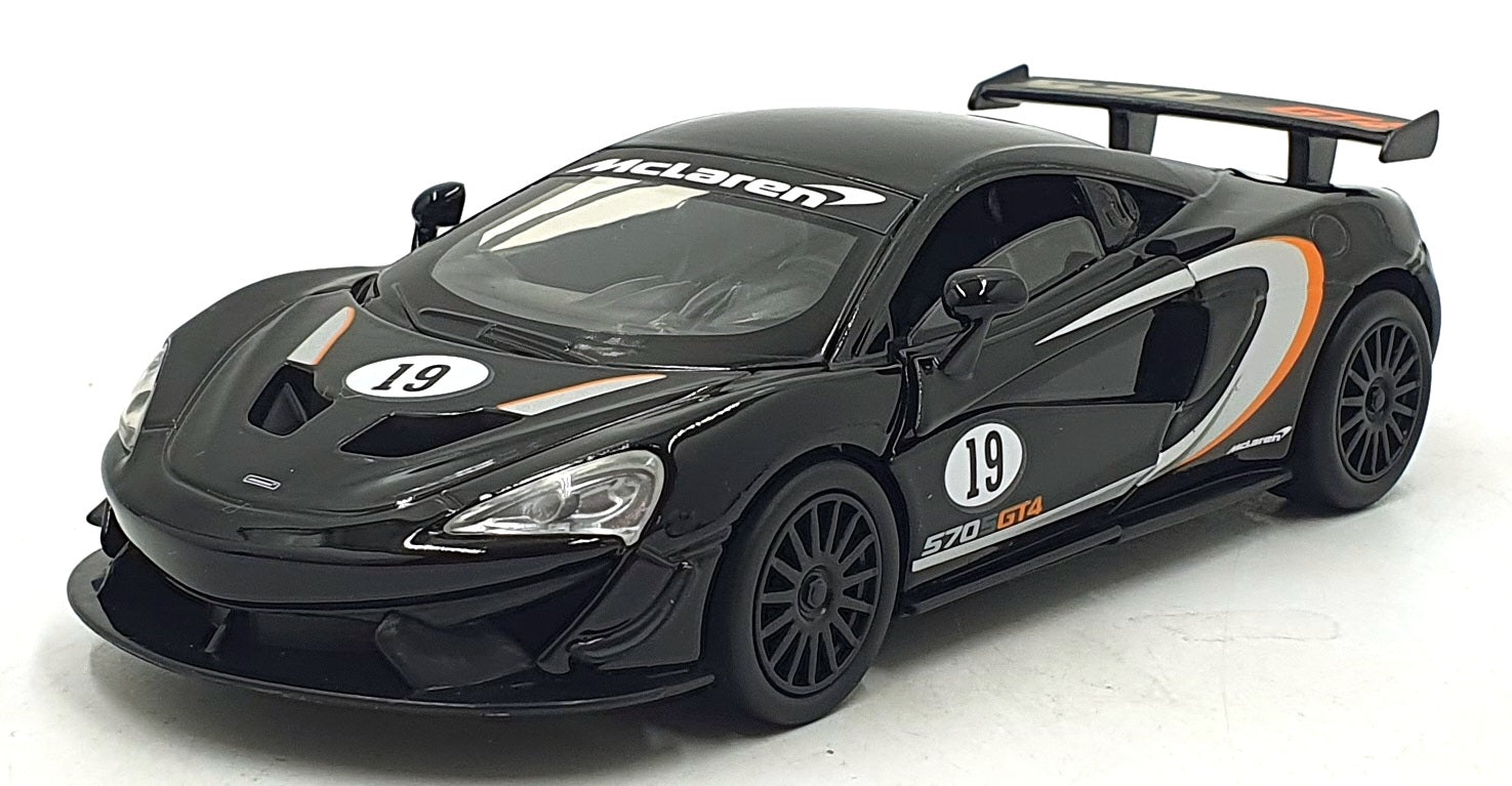 Tayumo 1/32 Pull Back & Go 32130012 - McLaren 570S GT4 LHD - Black